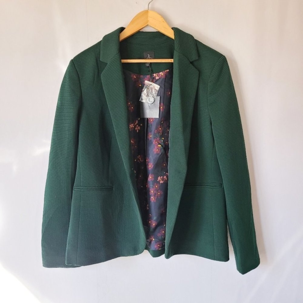 NWT Jules and Leopold Ribbed Green Blazer XL